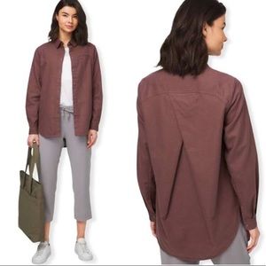 Lululemon on the go flannel shirt